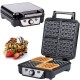 WAFFLE MAKER  FA-5305-3 BLACK/INOX 1100W 4 ΘΕΣΕΩΝ